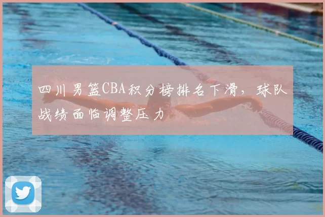 四川男篮CBA积分榜排名下滑，球队战绩面临调整压力